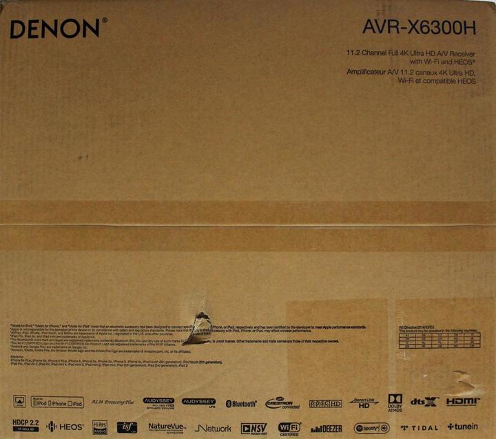 Actual product image Denon Avr-X6300h (11.2 Channel, FM)