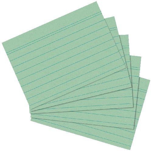Produktbild Herlitz Karteikarten A6 grün liniert (A6, 175 g/m², 100 x)