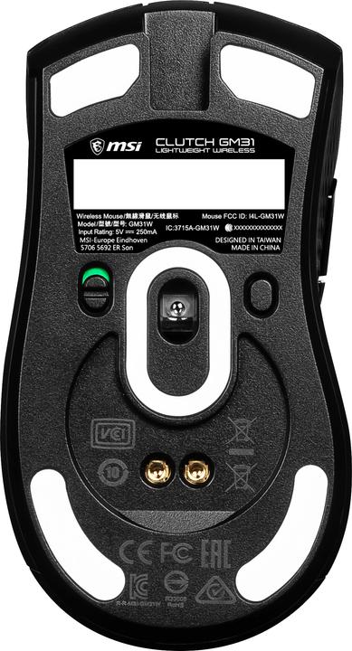 Actual product image MSI Clutch GM31 (Wireless, Cable)
