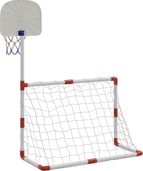 Produktbild VidaXL Fussball Basketball Set für Kinder Bällen Mini Basketballkorb Fussballtor