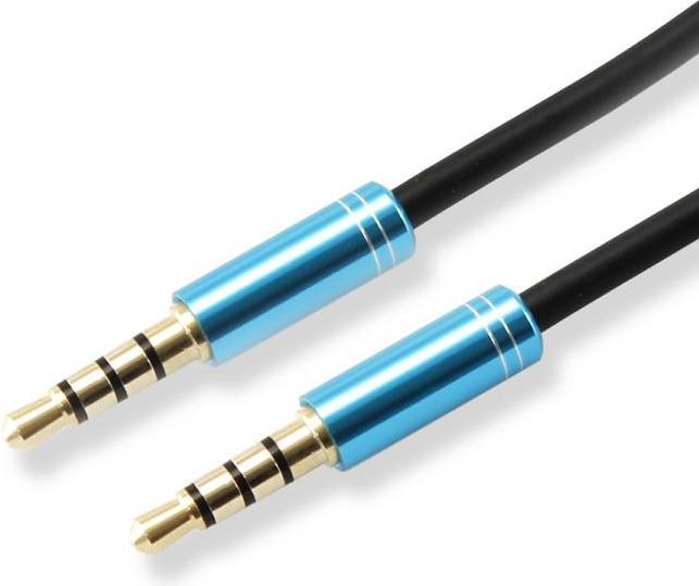 Produktbild Sbox 3535-1.5BL AUX Cable 3.5mm to 3.5mm Blueberry Blue (1.50 m)