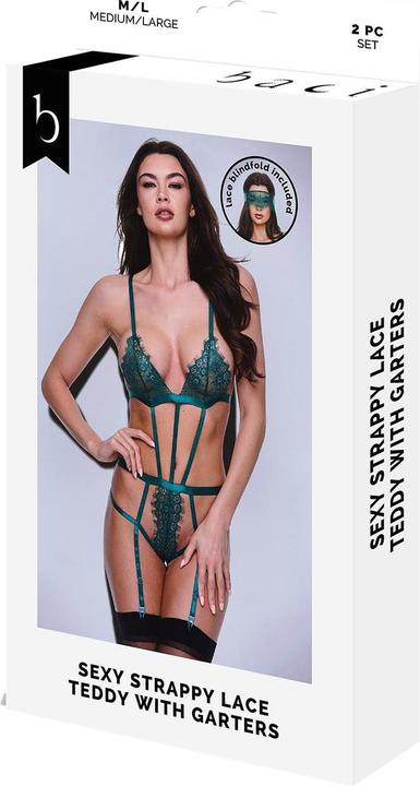 Produktbild Baci Sexy Strappy Lace Teddy With Garters (M/L)