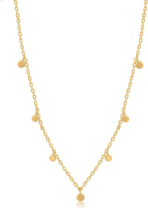 Ania Haie 14Kt Gold Mixed Disc Halskette (585er Gelbgold, 38 cm)