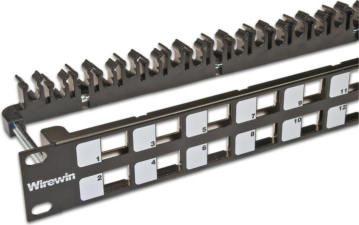 Image du produit Wirewin Panneau de brassage 24 ports 1U, blindé