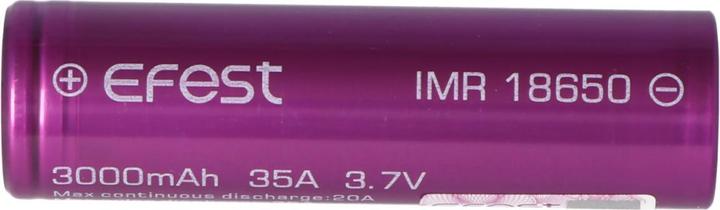Produktbild Efest Akku Purple IMR 18650 / 35A Stromabgabe (Flat Top) (1 Stk., 18650, 3000 mAh)