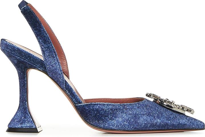 Produktbild Amina Muaddi With Heel Blue (38)