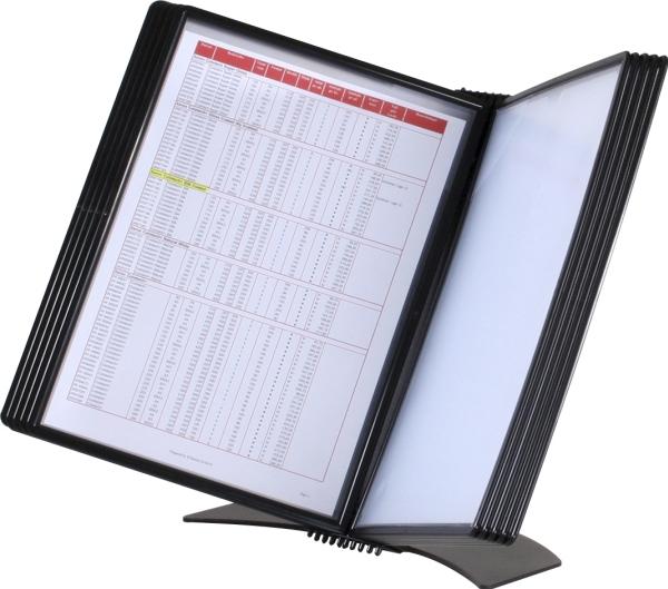 Actual product image B.N.T. Register system A4 Easymount t/20 lommer sort bordmodel (A4)