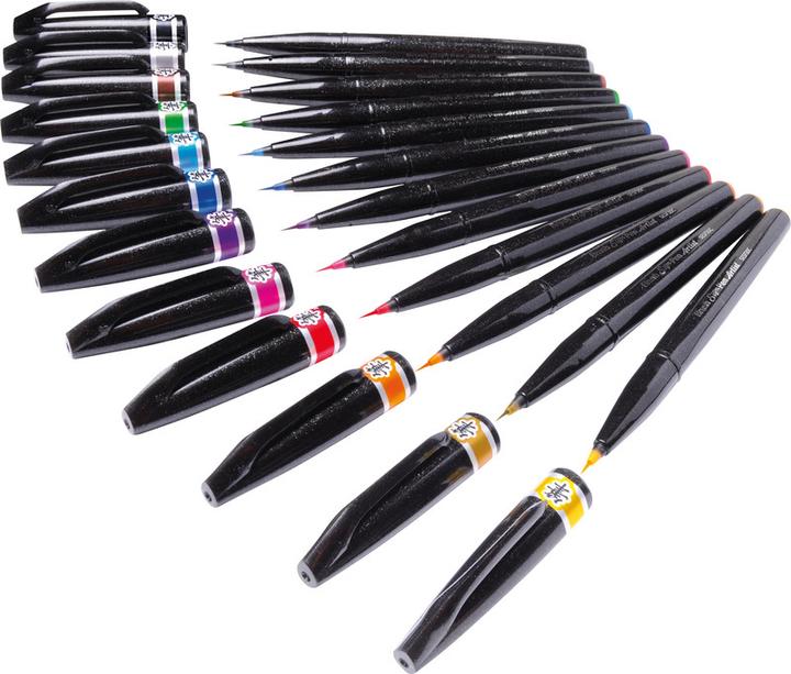 Immagine prodotto Pentel Penna a pennello Sign Pen Brush Artist (Verde, 1 x)