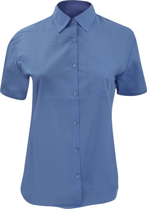 Produktbild Russell Collection Poplin Bluse Kurzarm Pflegeleicht (M)