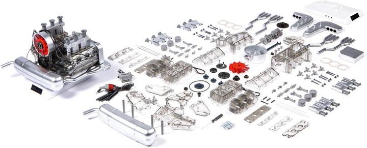 Actual product image Franzis Porsche 911 boxer engine