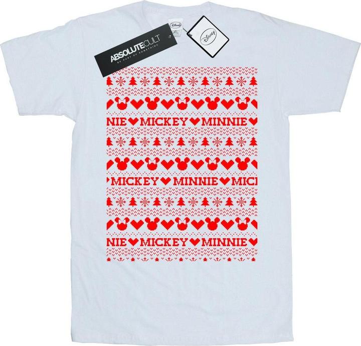 Produktbild Disney Mickey And Minnie Christmas Fair Isle TShirt (S)