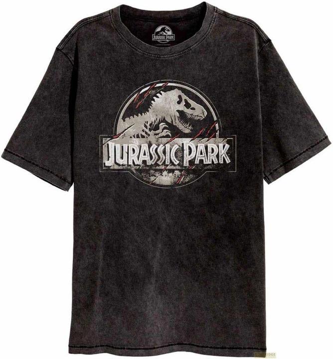 NoName JURASSIC PARK - Logo Griffé - T-Shirt Délavé Unisex (S) (S)