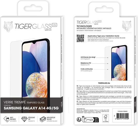 Produktbild Tiger Glas-Folie Kratzfest (1 Stück, Samsung Galaxy A14)