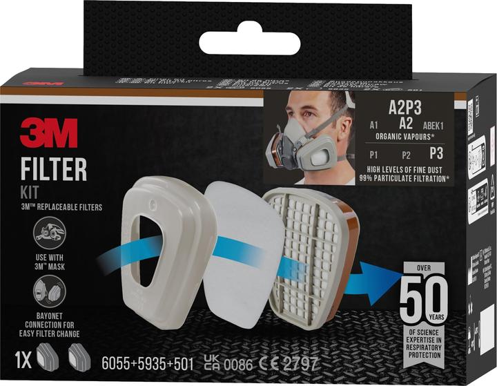 Actual product image 3M - (A2, A2P3, P3, 2 x)