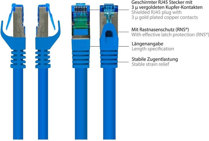 Actual product image Good Connections Alcasa (S/FTP, CAT6a, 1 m)