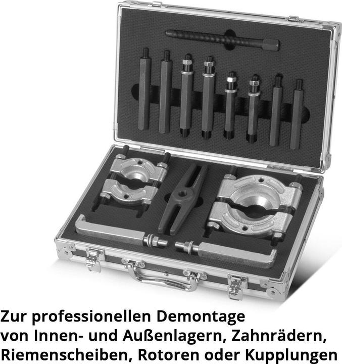Immagine prodotto Stahlwerk Set di estrattori per cuscinetti Set di estrattori da 14 pezzi Utensile speciale