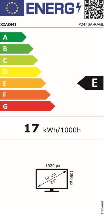 Energy Label Xiaomi A24i (1920 x 1080 pixels, 23.80")