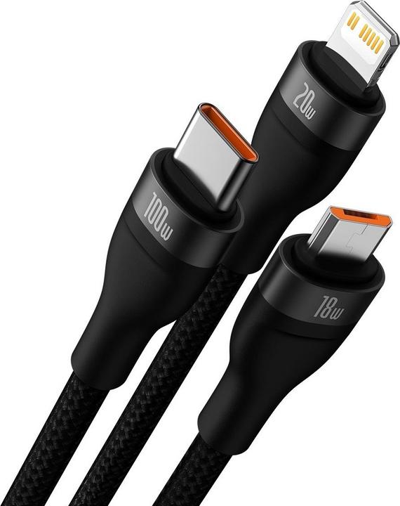 Actual product image Baseus Flash Series II USB Type C (1.20 m, USB 3.2 Gen 1)