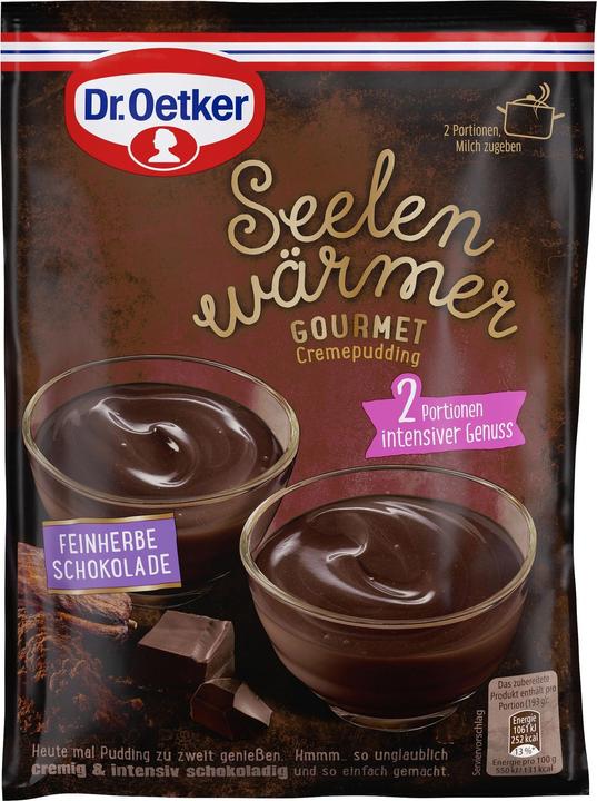 Produktbild Dr. Oetker Pudding Seelenwärmer Gourmet, feinherbe Schokolade (87 g)