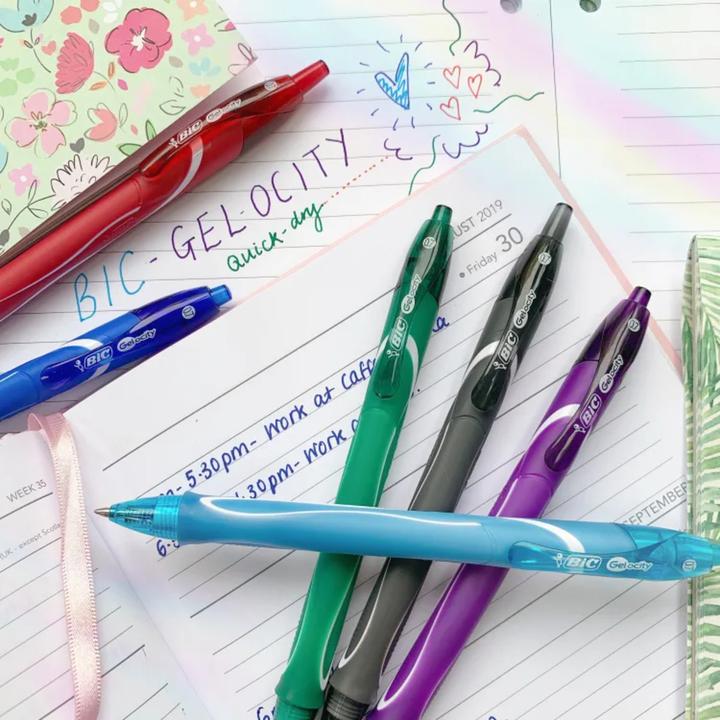 Actual product image Bic Gel Pen Gel-ocity Quick Dry 0.3 mm, Blue (Blue, 1 x)