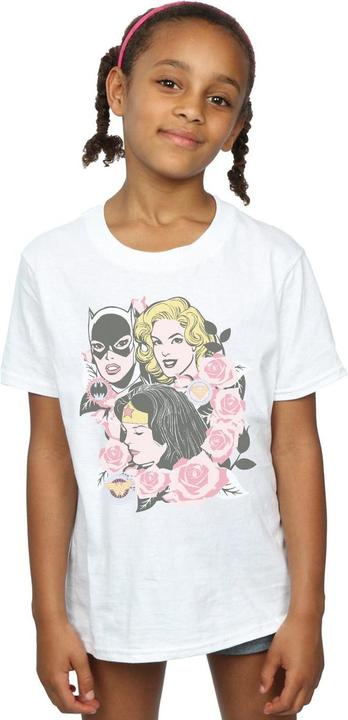 Immagine prodotto Super Powers Floral Frame Maglietta Ragazze (152, 158)