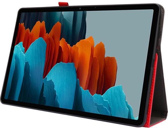 Actual product image MU Classic Dual Fold Crazy Horse Leather Case Cover (Galaxy Tab S7+)