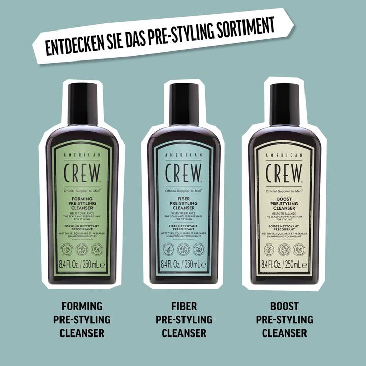 Immagine prodotto American Crew Fiber Pre-Styling Cleanser, 250ml (250 ml, Shampoo liquido)