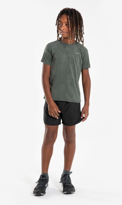 Actual product image Kiprun Laufshirt kurzarm Kinder nahtlos - TS Light 900 khaki (140)