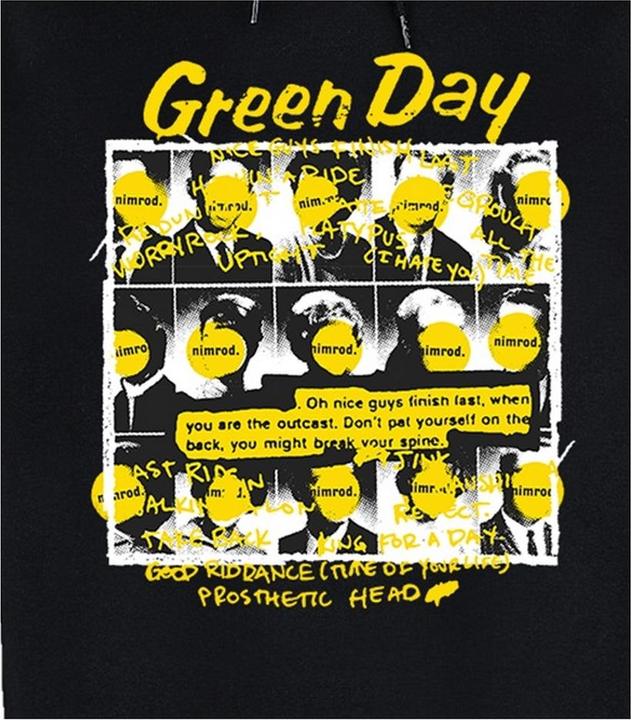 Actual product image Amplified Unisex Adult Nimrod Green Day Hoodie (XS)