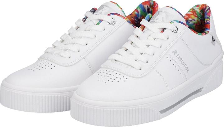 Actual product image Rieker EVOLUTION ladies lace-up shoes sporty rubber sole white (40)