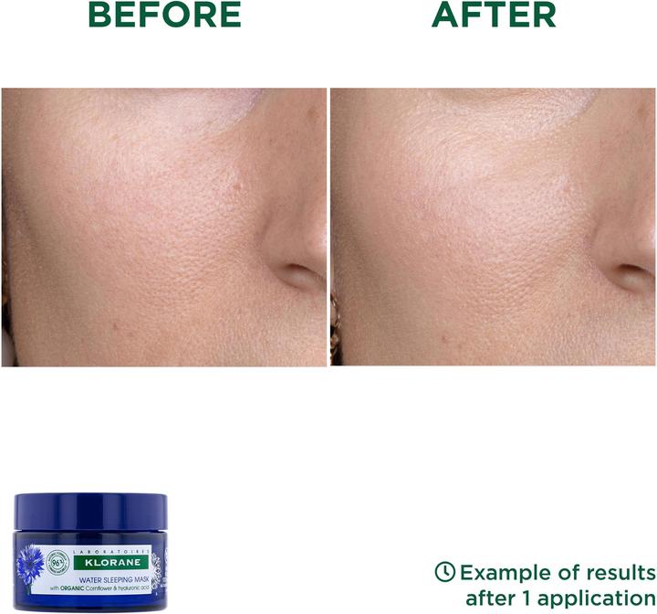 Produktbild Klorane Feuchtigkeitsspendende Nachtmaske mit BIO-Kornblume (50 ml)
