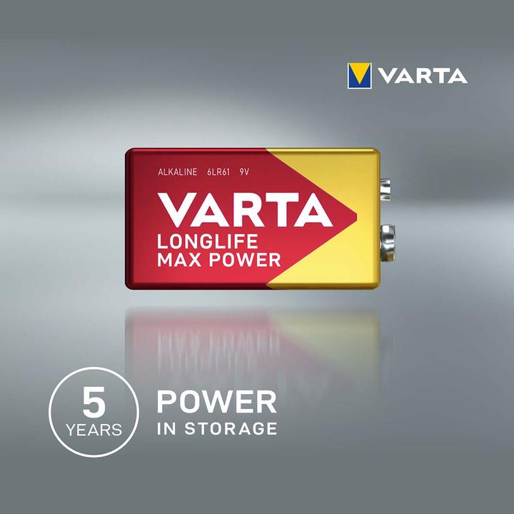 Immagine prodotto Varta Potenza massima di lunga durata (1 pz., 9V Block, 580 mAh)