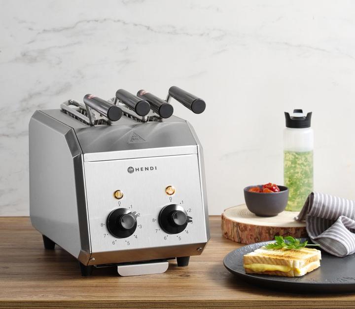 Actual product image Hendi Sandwich Toaster Stainless Steel 2-Piece 230V 12