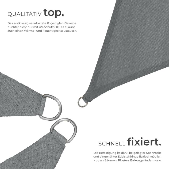 Produktbild tectake Sonnensegel (400 x 400 x 400 cm)