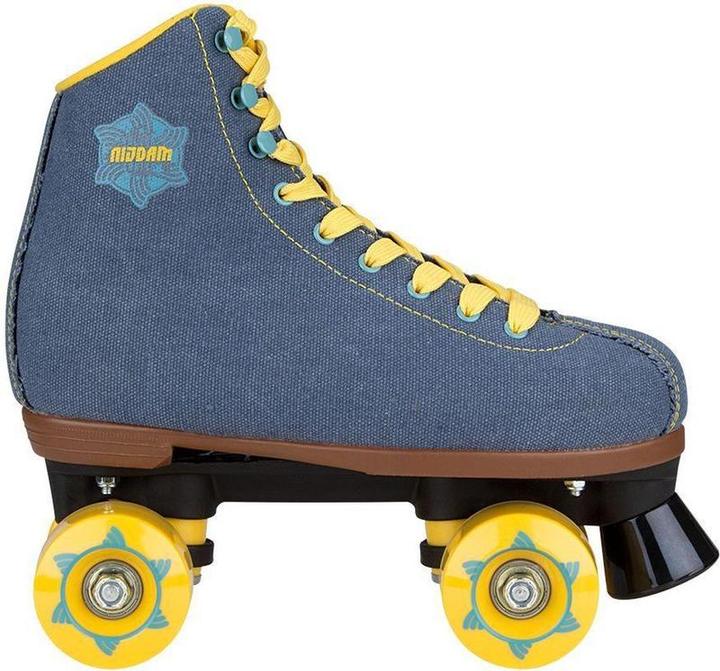 Nijdam Retro Rolschaatsen - Denim Rebel - Denimblauw/Geel - 39 (39)