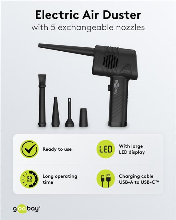 Produktbild Goobay Elektrisches Staubgebläse (5 x)