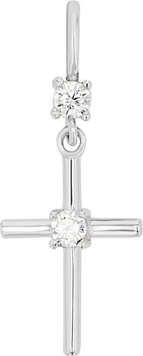 Produktbild Amor Anhänger für Damen, 925 Sterling Silber, Zirkonia synth. | Kreuz (Silber 925)