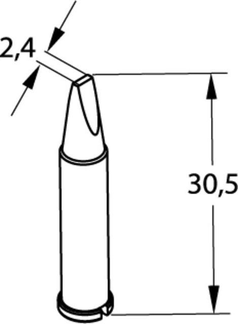 Image du produit Kurtz Ersa Panne à souder Ersadur sans plomb, 2,4mm (Panne de soudure)