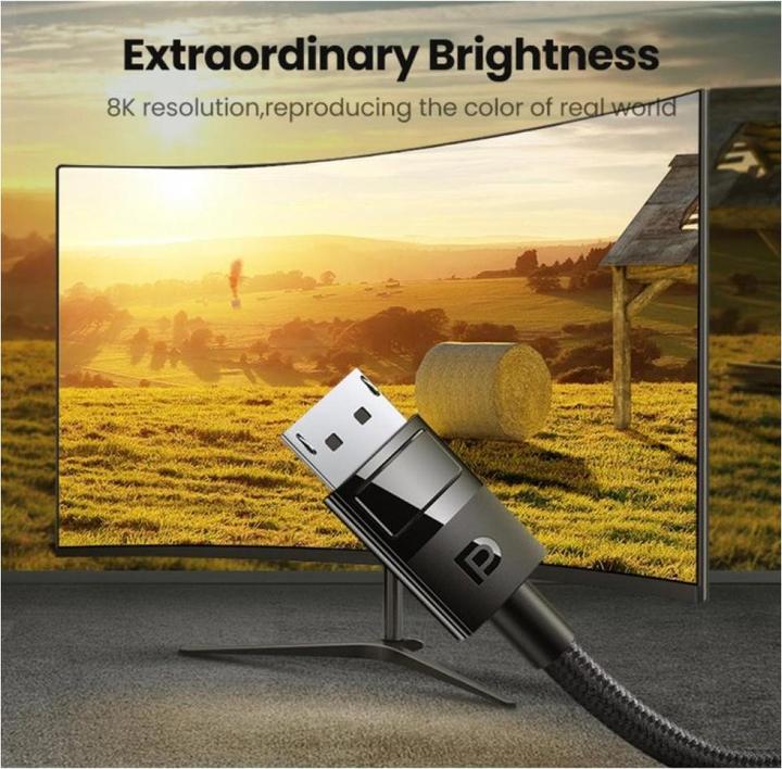 Immagine prodotto Ugreen Display Port 1.4 Nylon 8K 4K 2K 1080p (3 m, DisplayPort)