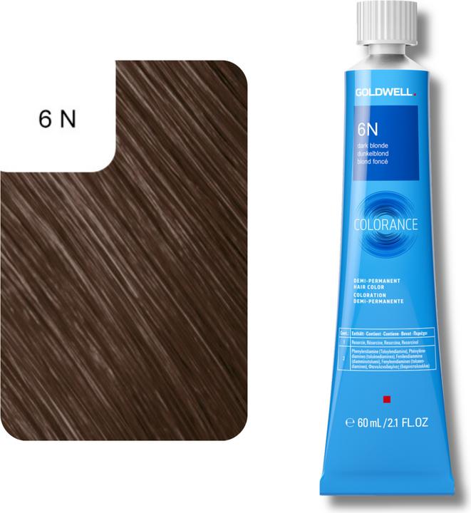 Image du produit Goldwell Colorance Tube Demi-Permanente (6N blond foncé)