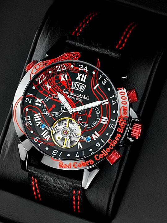 Produktbild Calvaneo 1583 Astonia Red Cobra Collectors automatik (44 mm)