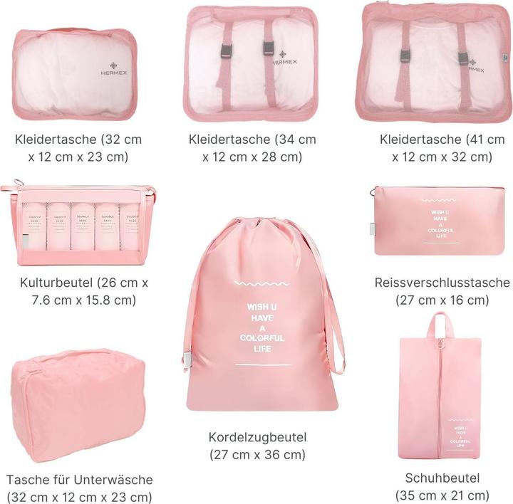 Immagine prodotto Hermex Set organizer per valigie