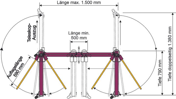 Produktbild Werkstarck Regalwagen DABELJU-VV (200 kg)