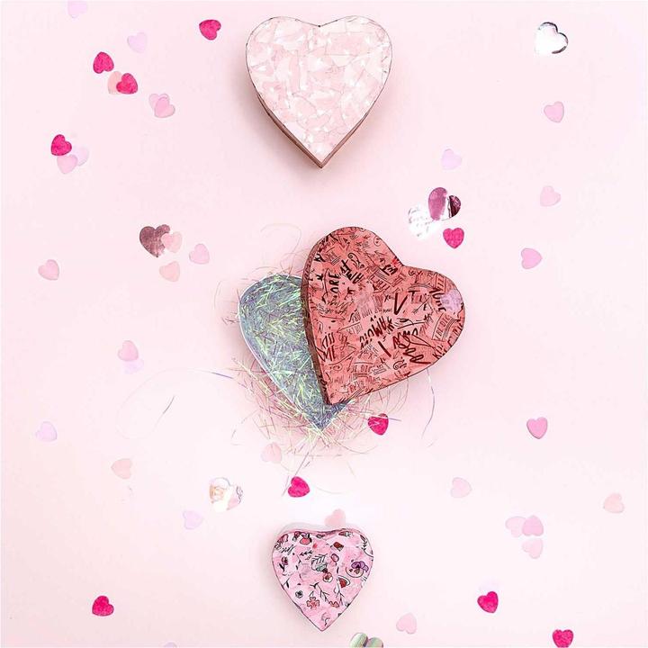 Actual product image Rico Design Scatter decoration hearts 50 g, red/pink