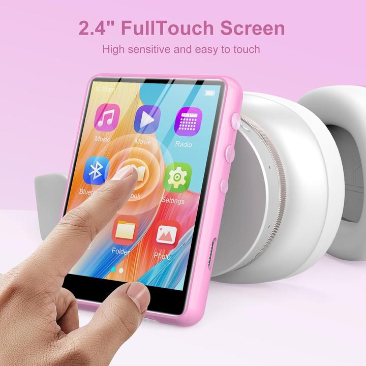 Actual product image Zaqe MP3 Player M4-rose with Bluetooth (64 GB)