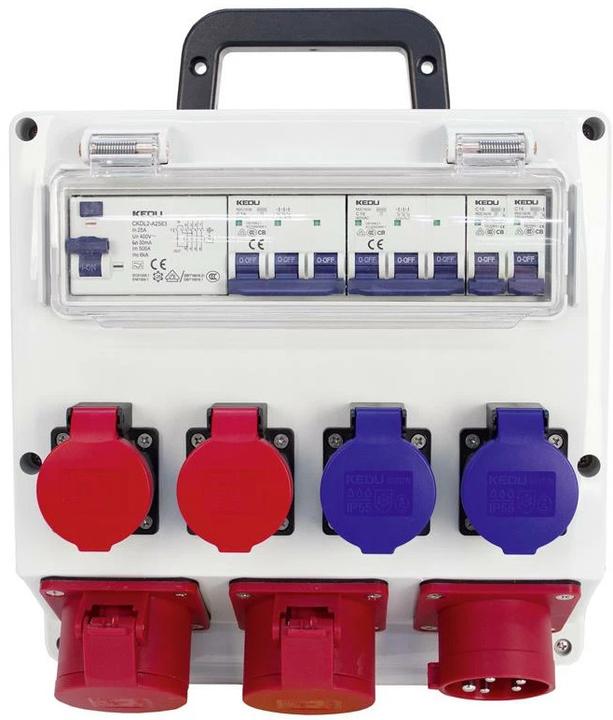 Steffen Site power distributor (6 x, Type 23, Type 25, CEE 16/5)