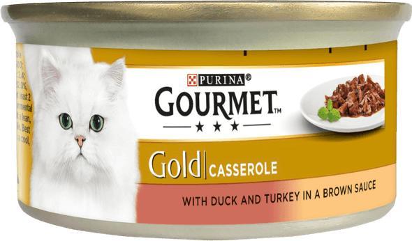 Produktbild Gourmet Casserole Ente und Truthahn 85g (Senior, Adult, 1 Stk., 85 g)