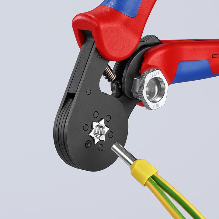 Produktbild Knipex Selbsteinstellende Crimpzange für Aderendhülsen (180 mm)