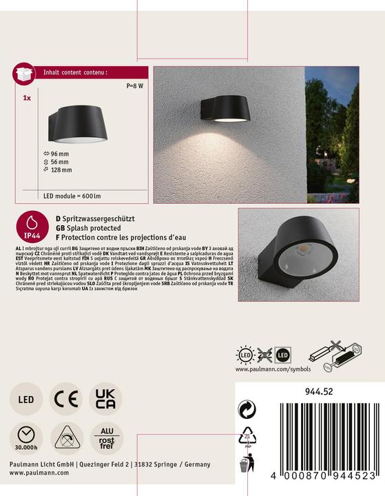 Produktbild Paulmann Capea (500 lm, IP44)