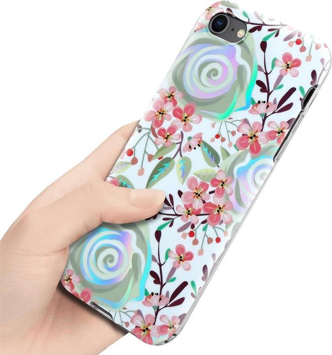 Immagine prodotto Cadorabo IMD TPU Colorful Flowers & Leaves Cover (Apple iPhone 7, Apple iPhone SE (seconda generazione))